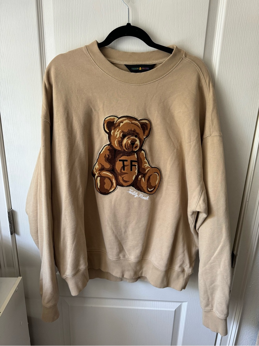 Teddy Fresh Tan Teddy Bear Crewneck Sweatshirt